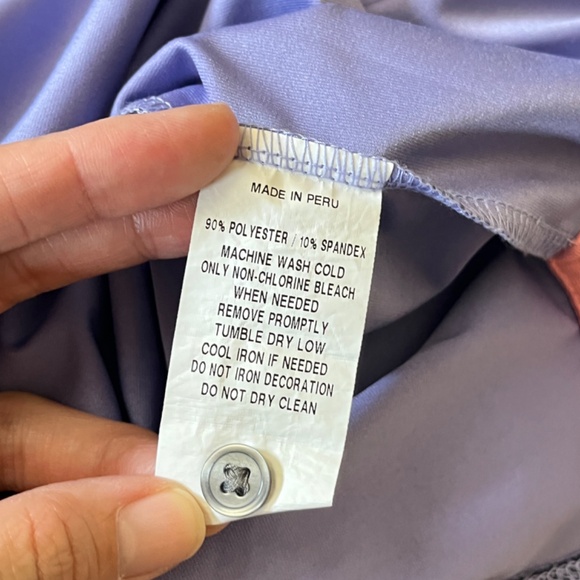 Greyson Stretch Golf Performance Geometric Polo Shirt - Men's Size XL - Purple - Picture 5 of 8